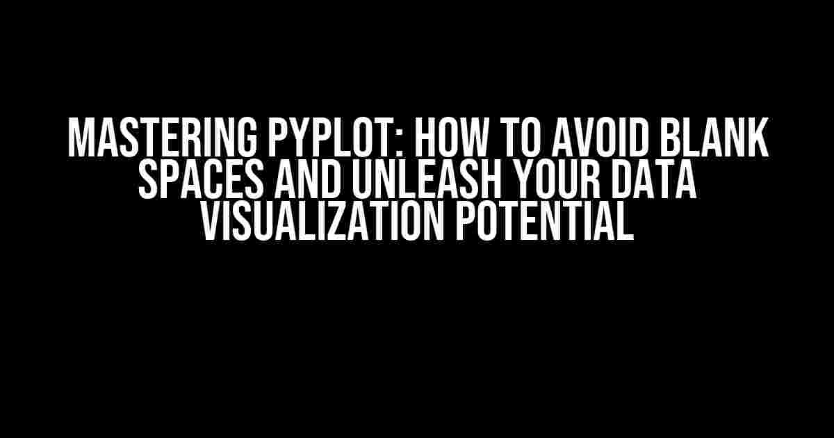 Mastering Pyplot: How to Avoid Blank Spaces and Unleash Your Data Visualization Potential